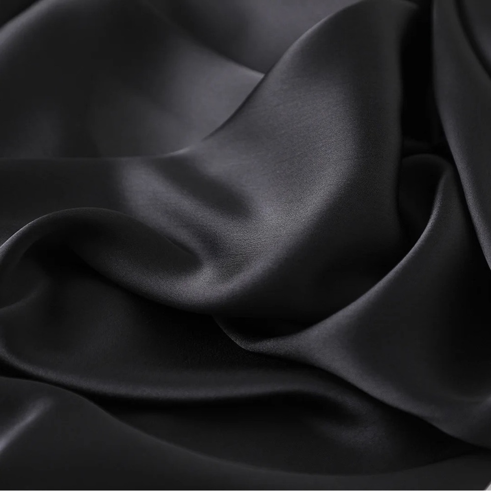 Lightweight Silky Satin Large Shawl Scarf - Picture 4 of 4